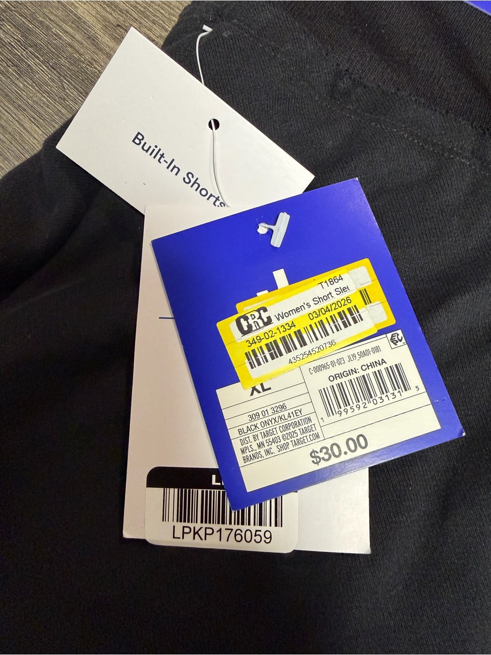 NWT JoyLab High Rise Skort, Black, Size XL, 3.25” Inseam - Picture 3 of 5